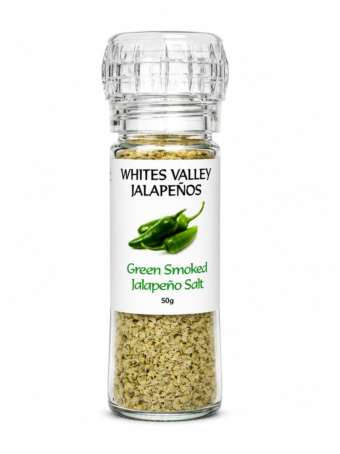 Green Smoked Jalapeño Salt Grinder