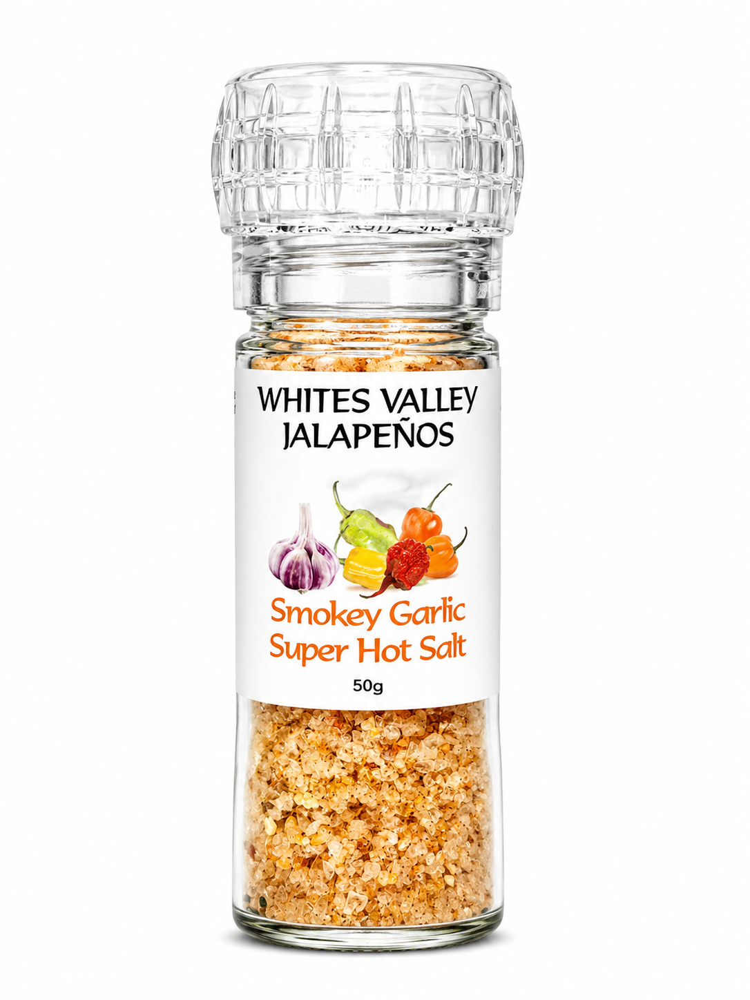 Smokey Garlic Super-Hot Salt Grinder